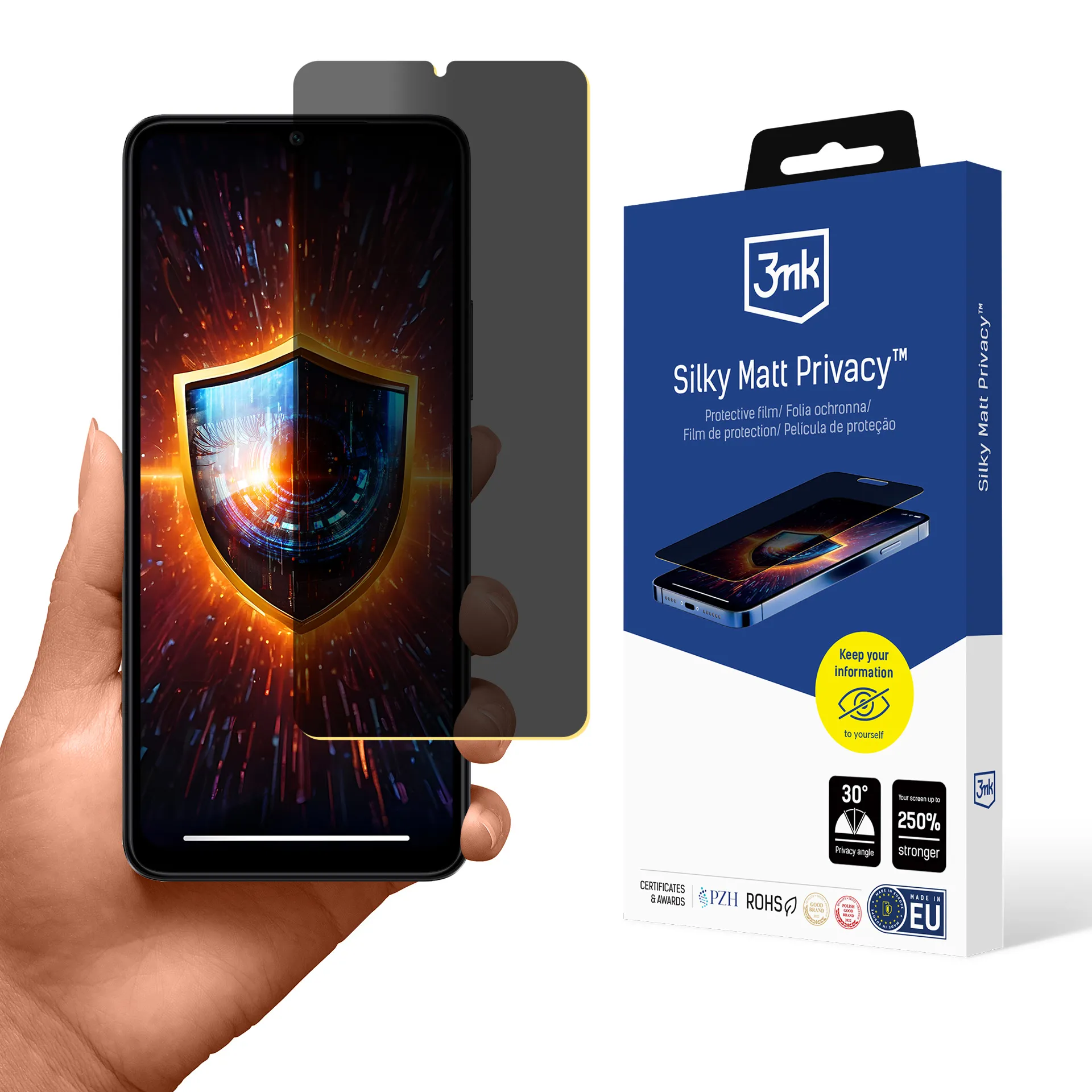 Privacy film for Redmi A3 - 3mk Silky Matt Privacy